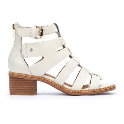 Women's Pikolinos BLANES Heels Sandals White | NZ G93A028